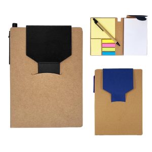 LIBRETA ECOLOGICA A6 CON LAPICERO Y POST IT - PUBLICITARIO