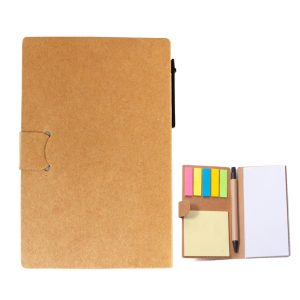 LIBRETA A5 CON POST IT MAS LAPICERO - PUBLICITARIO